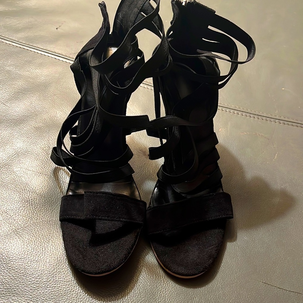 Brand new strap up heels